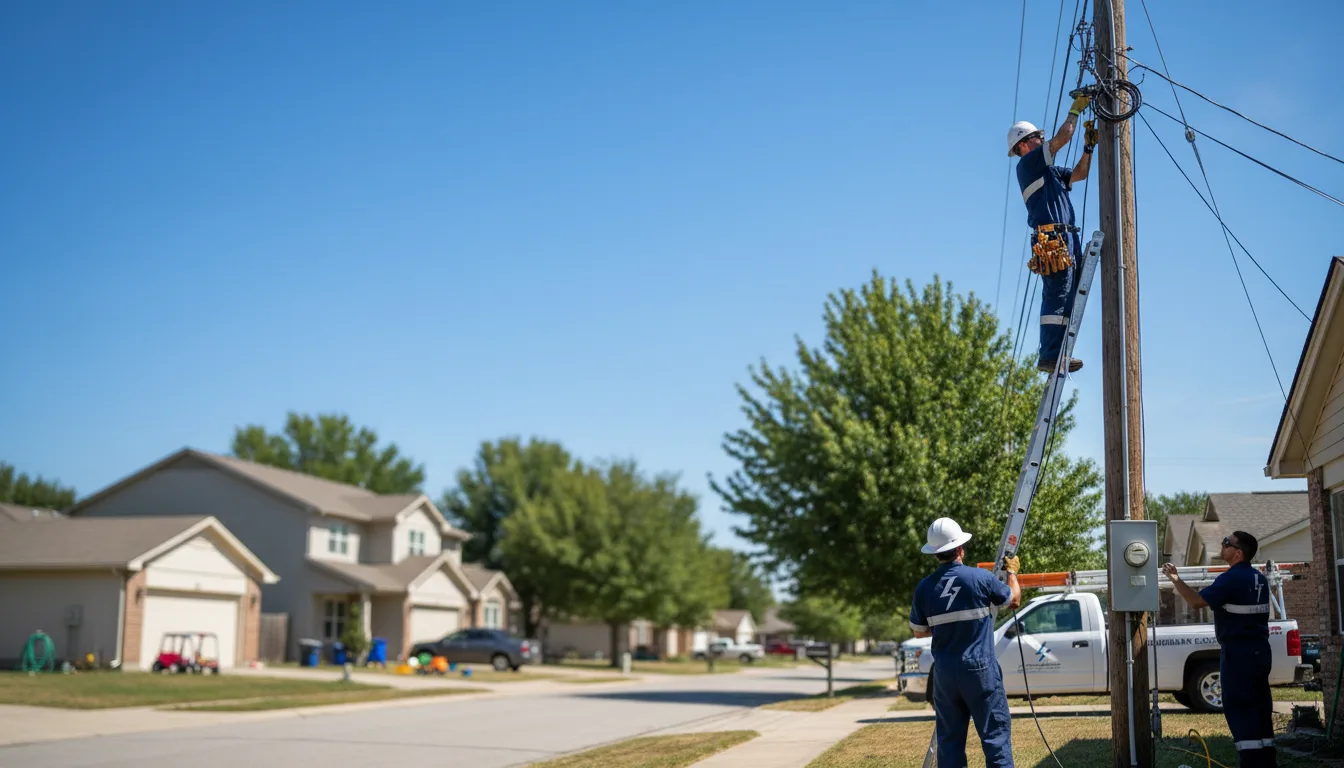 Residential electrician providing installation services in Sunset, LA